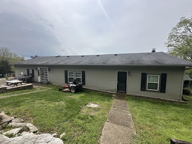 91 Barnett Rd, Brodhead, KY 40409 - back of house with a yard and a patio