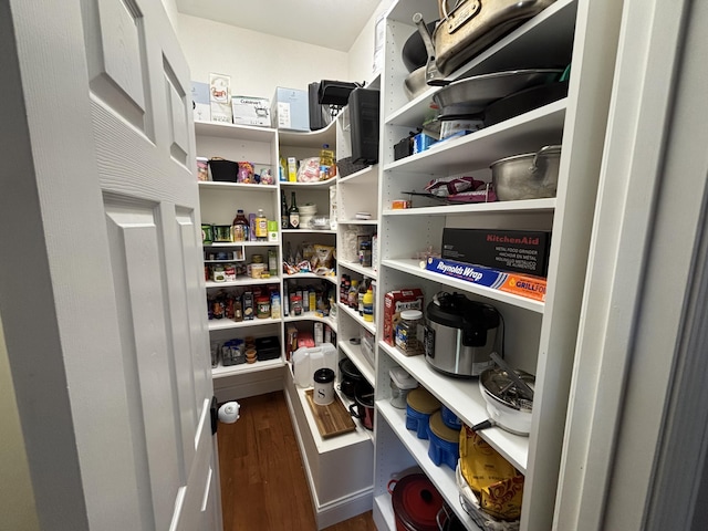 view of storage area