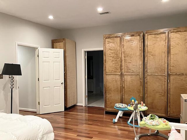 3426 Pepperhill Rd, Lexington, KY 40502 - bedroom featuring recessed lighting, wood finished floors, and connected bathroom