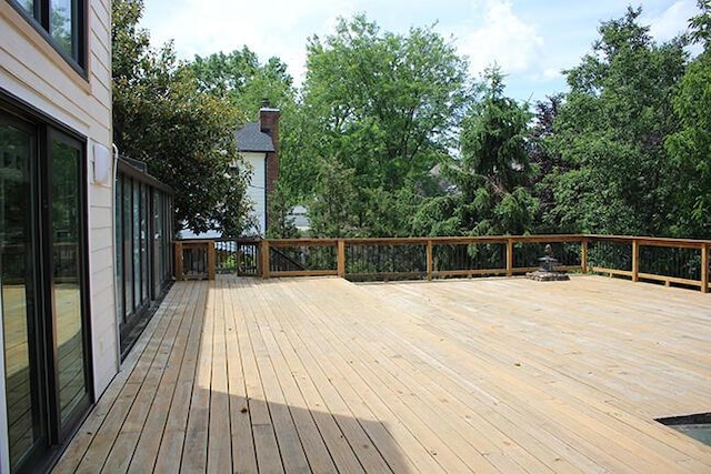 3426 Pepperhill Rd, Lexington, KY 40502 - deck featuring view of wooded area