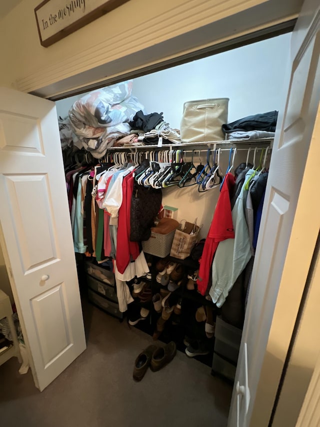 view of closet