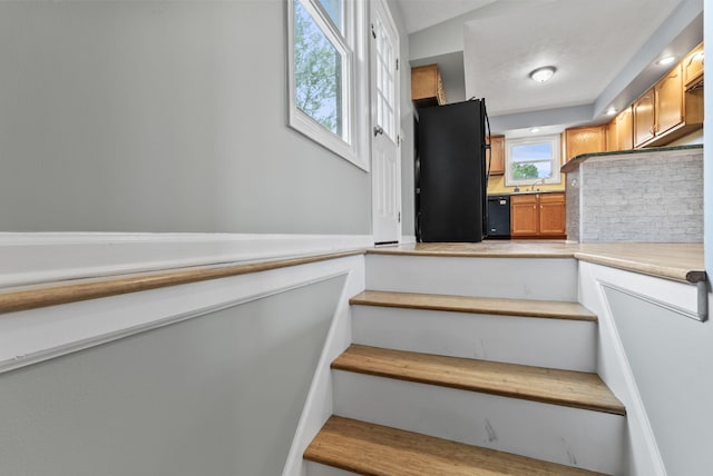 view of stairs