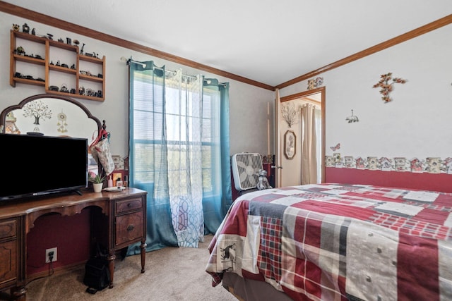 1142 Indian Creek Rd, Sadieville, KY 40370 - bedroom featuring ornamental molding and carpet