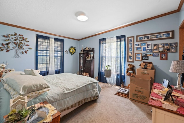 1142 Indian Creek Rd, Sadieville, KY 40370 - carpeted bedroom featuring ornamental molding and multiple windows