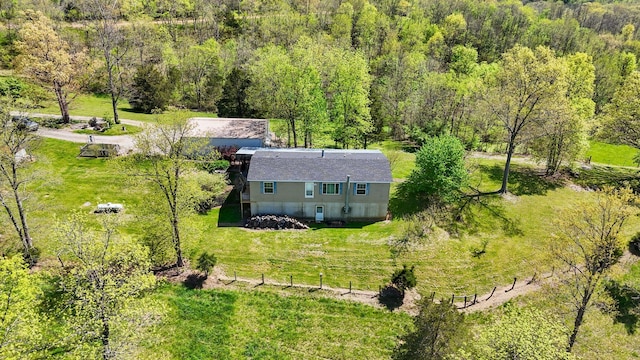 1142 Indian Creek Rd, Sadieville, KY 40370 - bird's eye view with a forest view