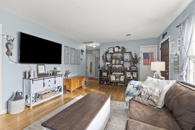living room featuring wood finished floors