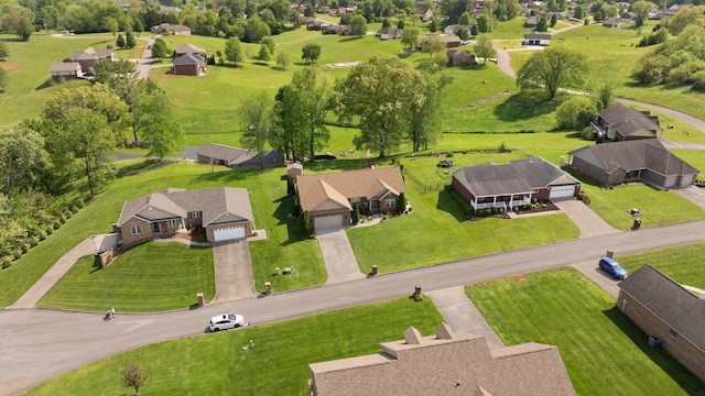 birds eye view of property featuring a residential view