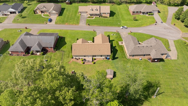 bird's eye view featuring a residential view