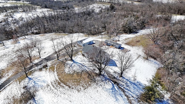 2555 Chrisman Ln, Danville, KY 40422 - view of snowy aerial view