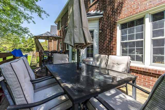 3120 Helmsdale Pl, Lexington, KY 40509 - view of patio featuring outdoor dining area