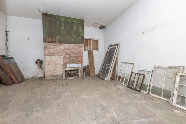 spare room featuring wood finished floors