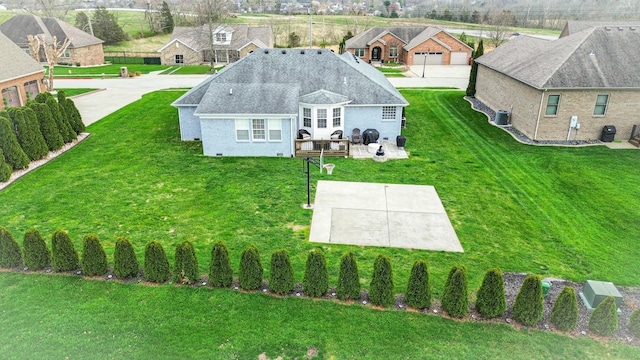 birds eye view of property featuring a residential view