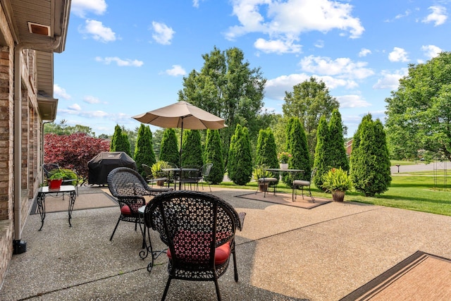 204 Helmsley Ln, Versailles, KY 40383 - view of patio / terrace with outdoor dining area and area for grilling