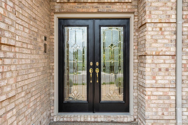 204 Helmsley Ln, Versailles, KY 40383 - property entrance featuring french doors and brick siding