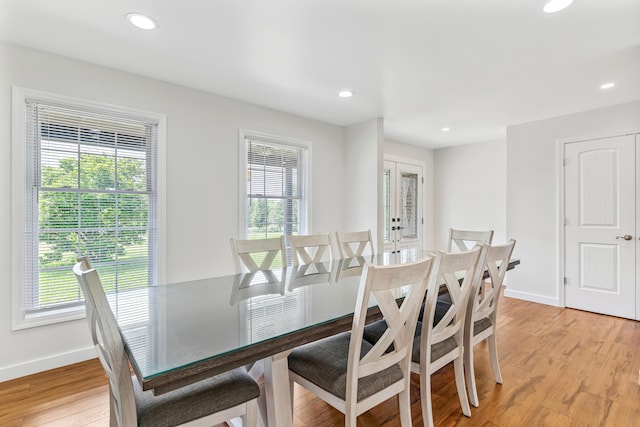 1144 Crenshaw Ln, Nicholasville, KY 40356 - dining area with plenty of natural light, baseboards, and light wood-style flooring