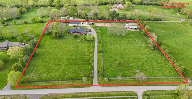 1144 Crenshaw Ln, Nicholasville, KY 40356 - aerial view featuring a rural view