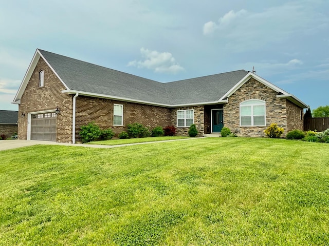 1500 Chardonnay Way, Berea, KY 40403 - view of front of home featuring a front lawn, a shingled roof, driveway, and a garage