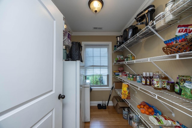 pantry featuring visible vents