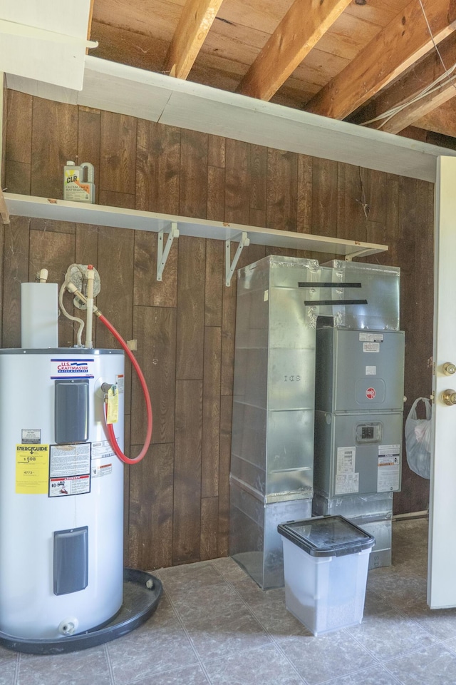 utilities featuring electric water heater