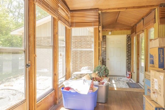 view of sunroom