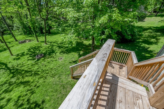 4805 Laurel Creek Cir, Lexington, KY 40515 - wooden deck featuring a yard