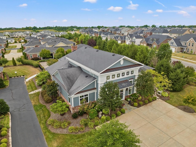 drone / aerial view featuring a residential view
