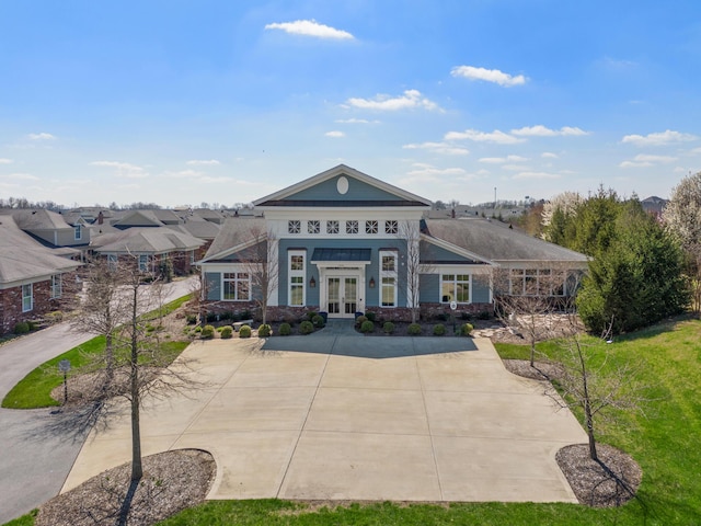 view of front of home featuring french doors