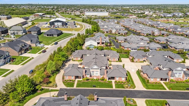 drone / aerial view featuring a residential view
