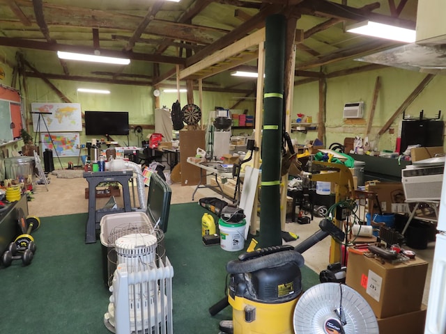 miscellaneous room featuring carpet floors