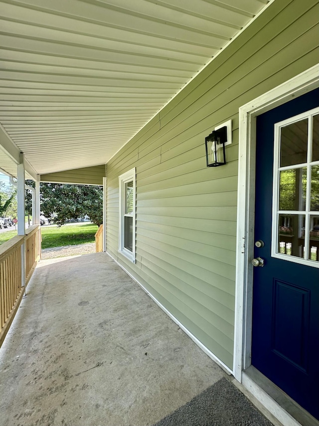 view of patio with covered porch