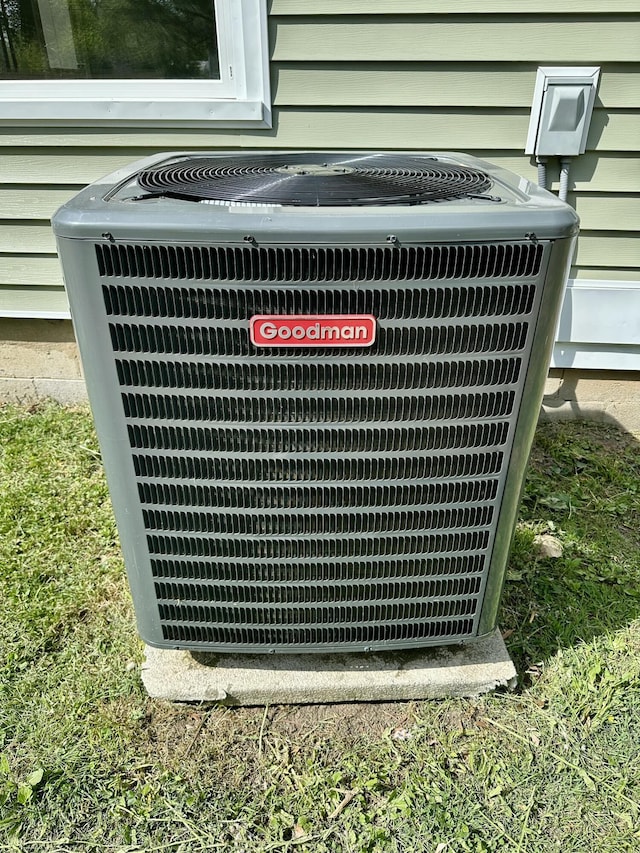 details with central AC unit