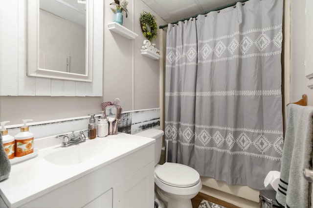 2805 W W Ridge Rd, Eubank, KY 42567 - bathroom with toilet, shower / tub combo, and vanity