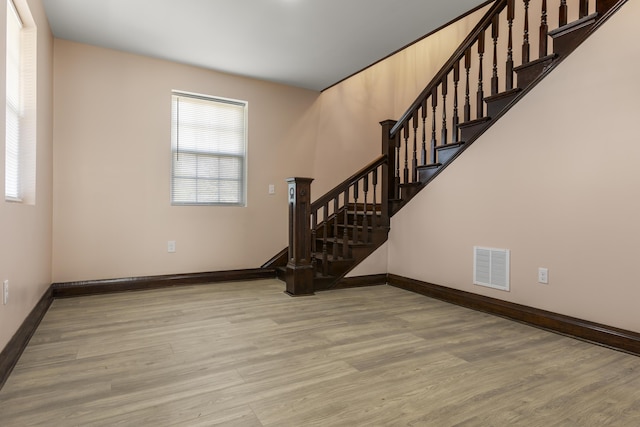 262 Main St, Salt Lick, KY 40371 - entryway with wood finished floors, baseboards, and stairs