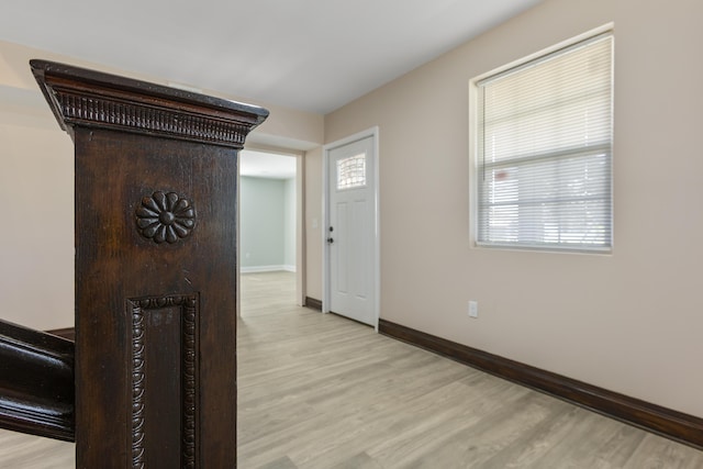 262 Main St, Salt Lick, KY 40371 - foyer entrance with light wood-style flooring and baseboards