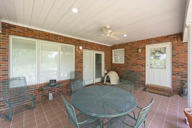 223 Lanetown Rd, Nancy, KY 42544 - view of patio / terrace featuring ceiling fan and outdoor dining area