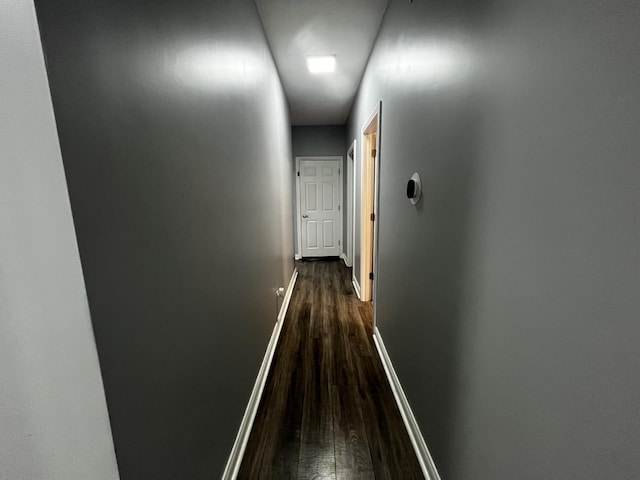 300 Woodlawn Dr, Carrolton, KY 41008 - corridor with dark wood-style floors and baseboards