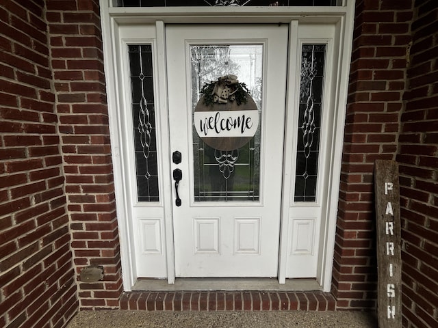 300 Woodlawn Dr, Carrolton, KY 41008 - entrance to property featuring brick siding