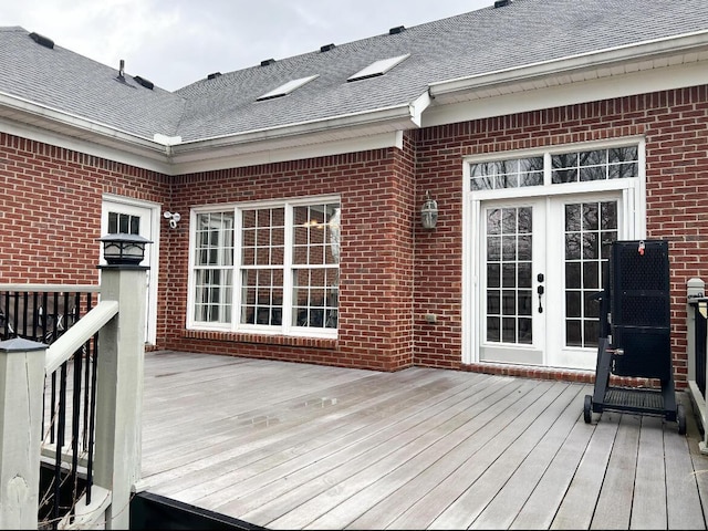 300 Woodlawn Dr, Carrolton, KY 41008 - deck with french doors