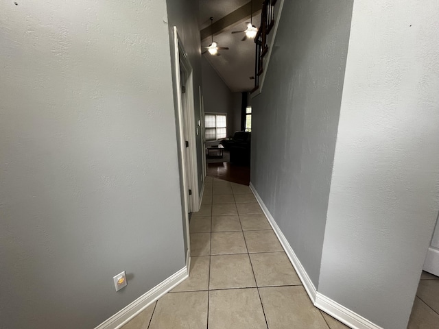 300 Woodlawn Dr, Carrolton, KY 41008 - corridor featuring light tile patterned floors and baseboards