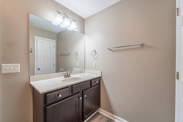165 Meridian Way, Richmond, KY 40475 - bathroom featuring vanity, baseboards, and wood finished floors