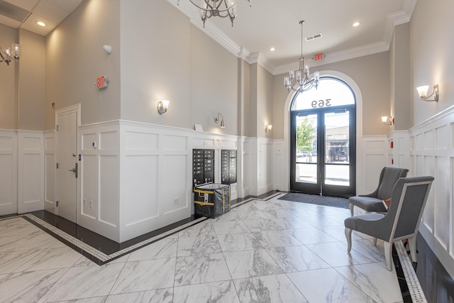 community lobby featuring visible vents