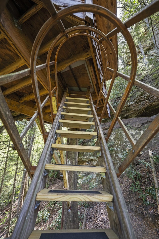 view of stairs