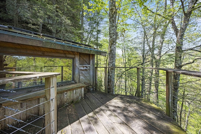 view of wooden terrace