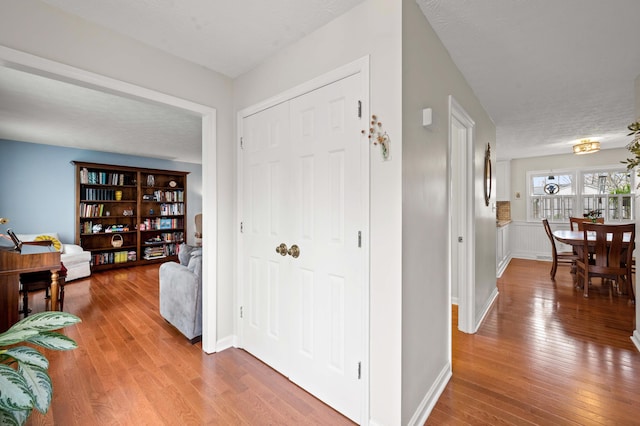entrance foyer featuring wood-type flooring