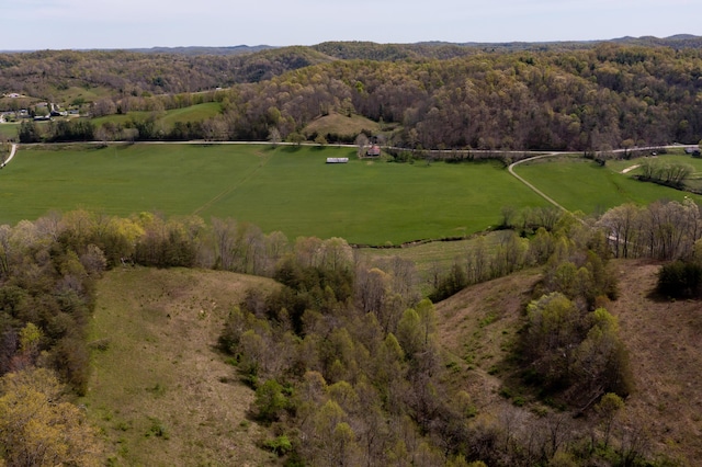 534 Lower Gilmore Rd, Campton, KY 41301 - birds eye view of property featuring a rural view and a wooded view