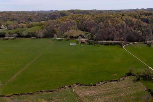 534 Lower Gilmore Rd, Campton, KY 41301 - birds eye view of property with a rural view and a wooded view