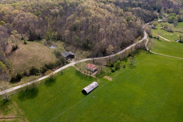 534 Lower Gilmore Rd, Campton, KY 41301 - drone / aerial view with a forest view