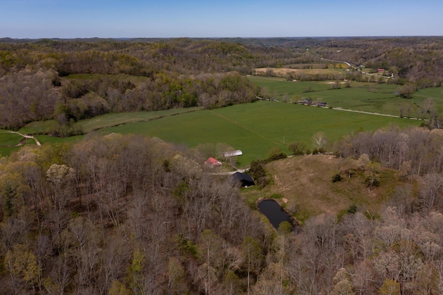 534 Lower Gilmore Rd, Campton, KY 41301 - bird's eye view with a view of trees and a rural view