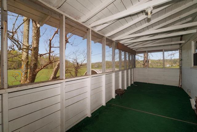 534 Lower Gilmore Rd, Campton, KY 41301 - view of unfurnished sunroom
