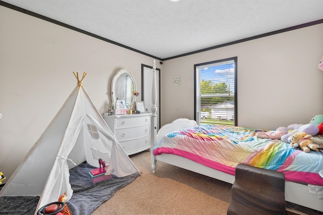 6989 W Laurel Rd, London, KY 40741 - carpeted bedroom with crown molding
